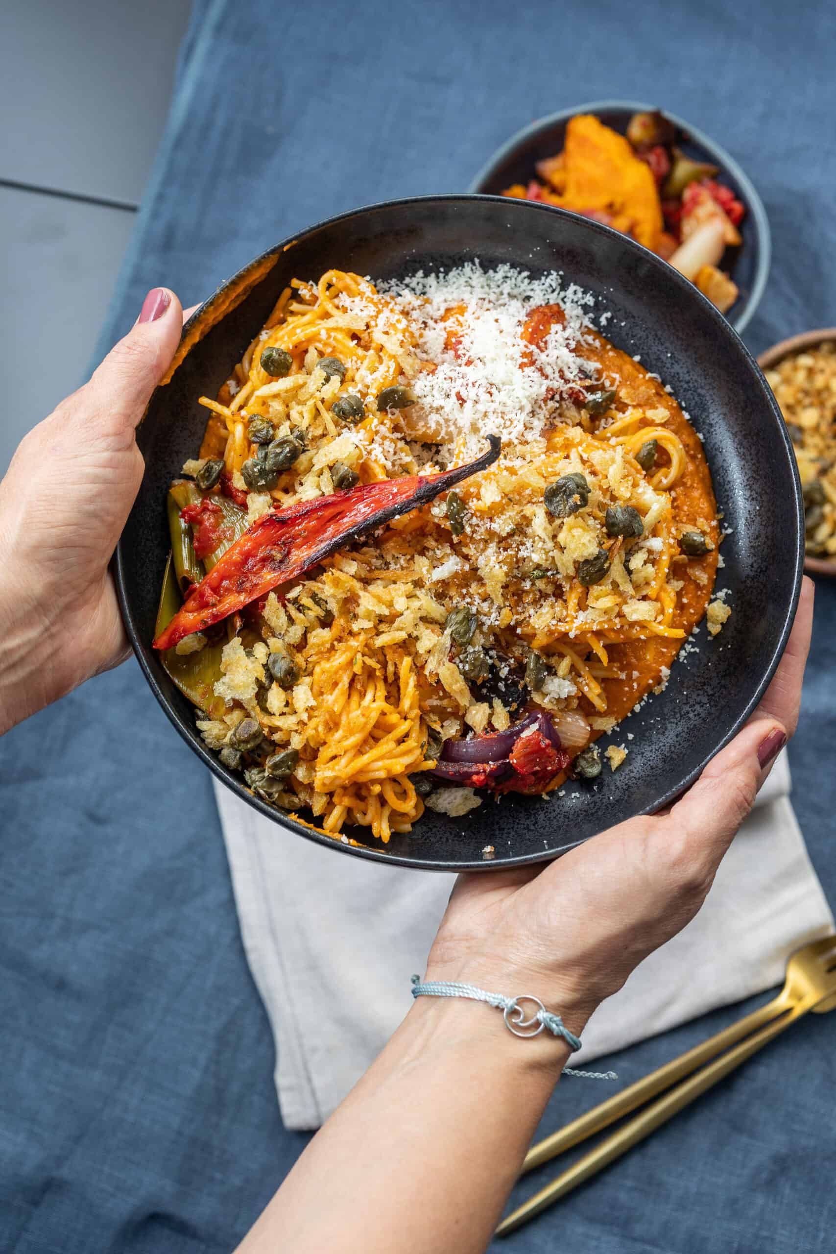 Sült zöldséges tésztaszósz