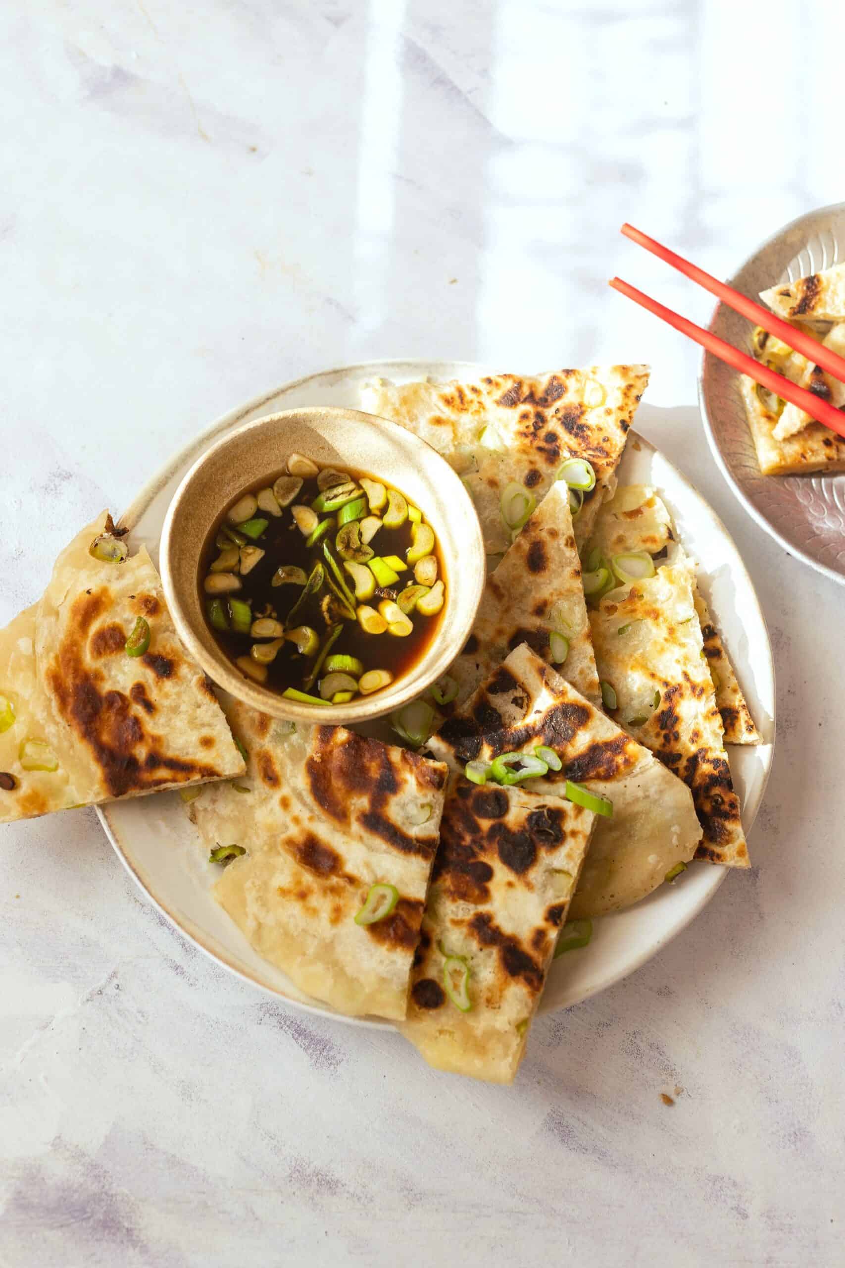 Ázsiai újhagymás palacsinta