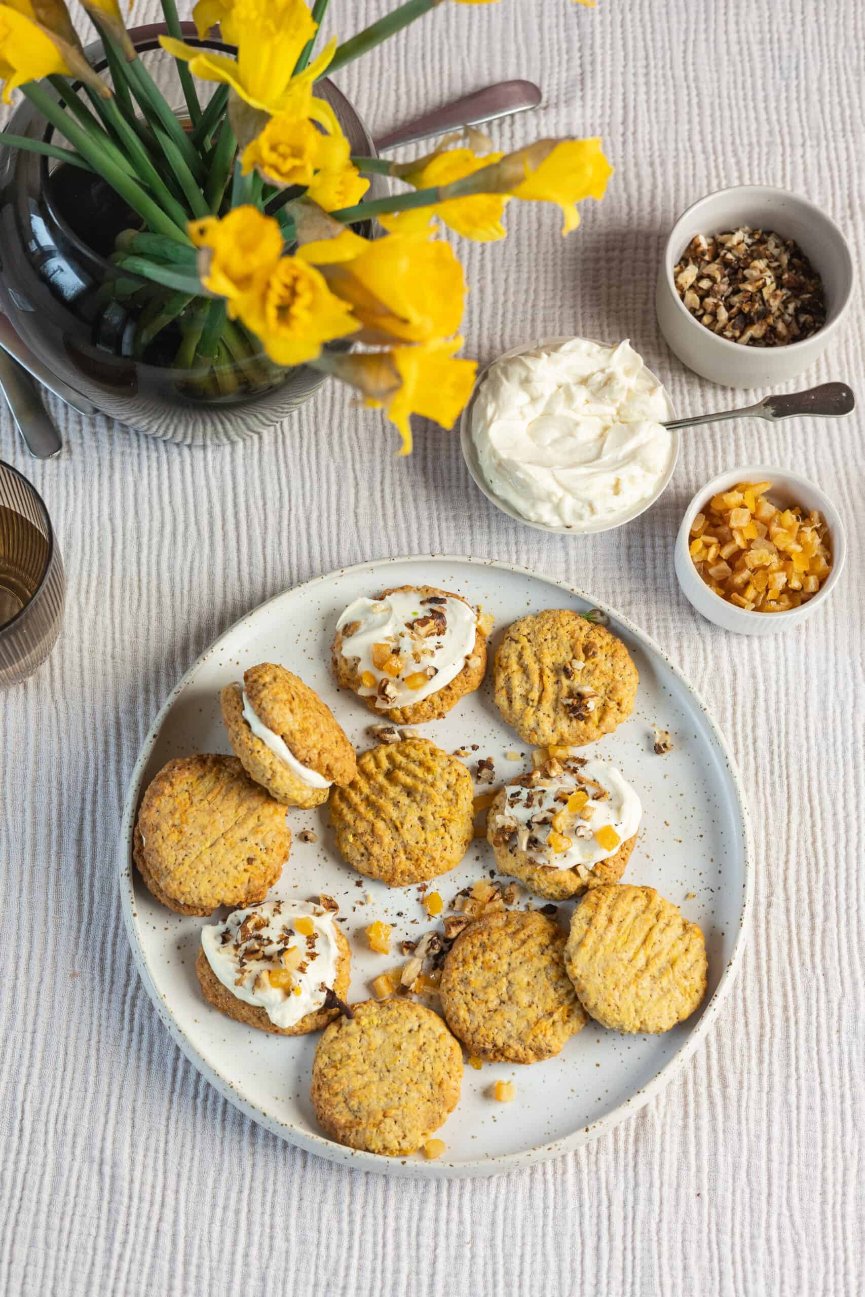 Répatorta-keksz narancsos sajtkrémmel