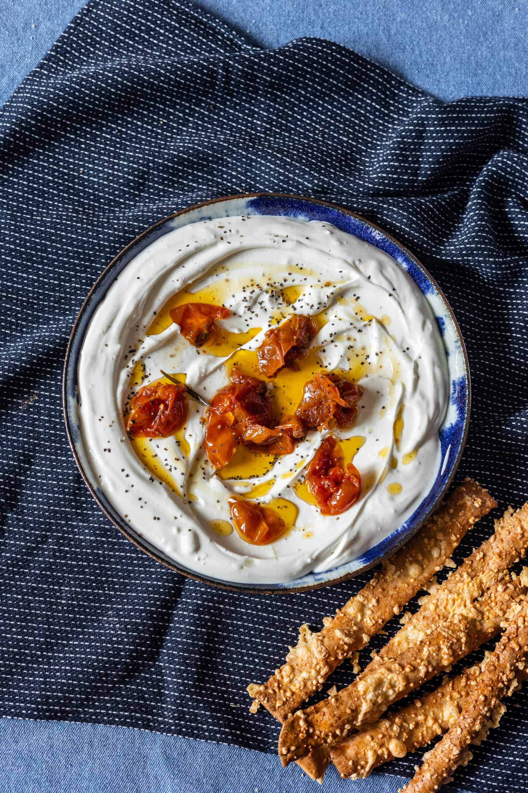 Habosított krémsajt-mártogatós