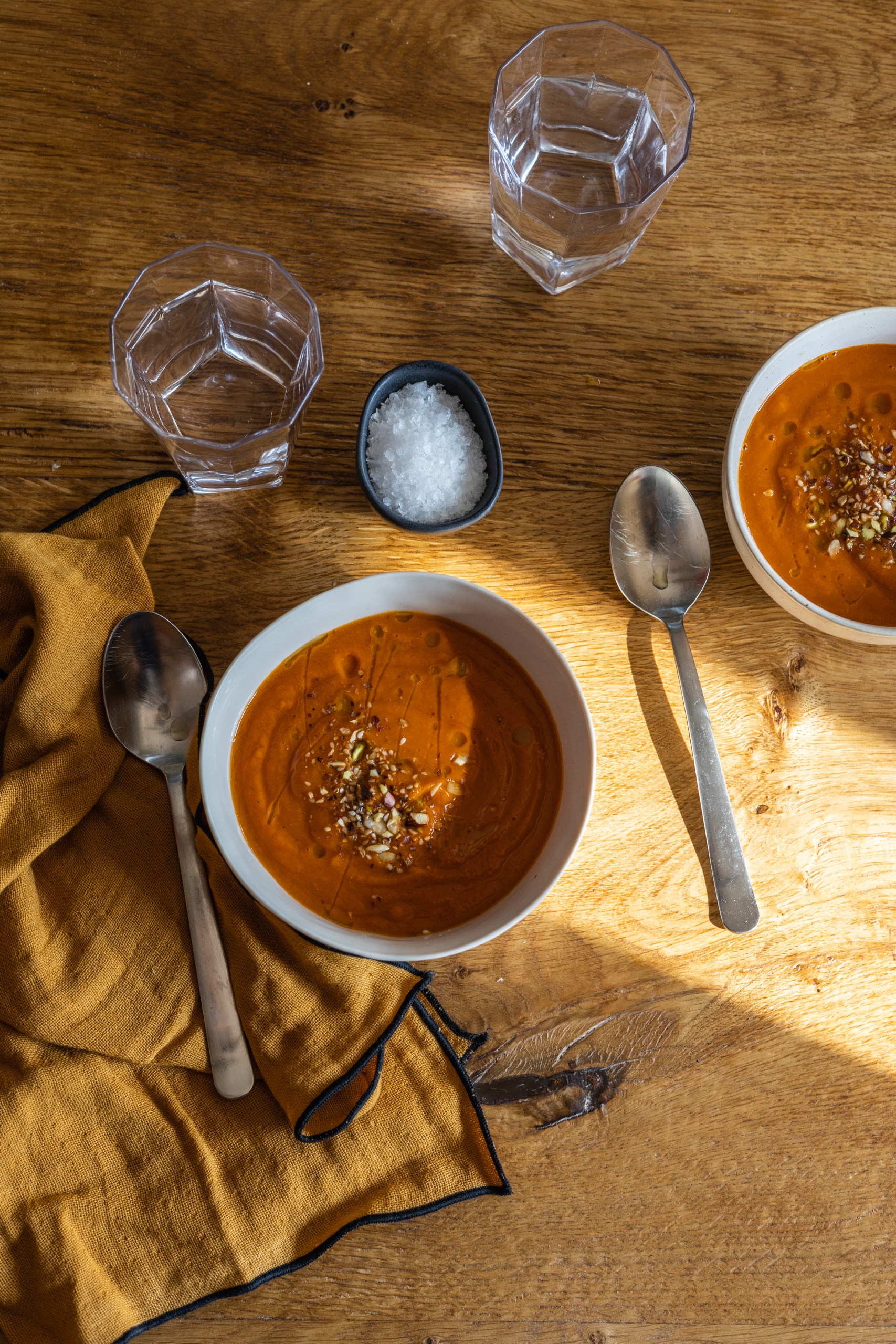 Paradicsomos sütőtökkrémleves