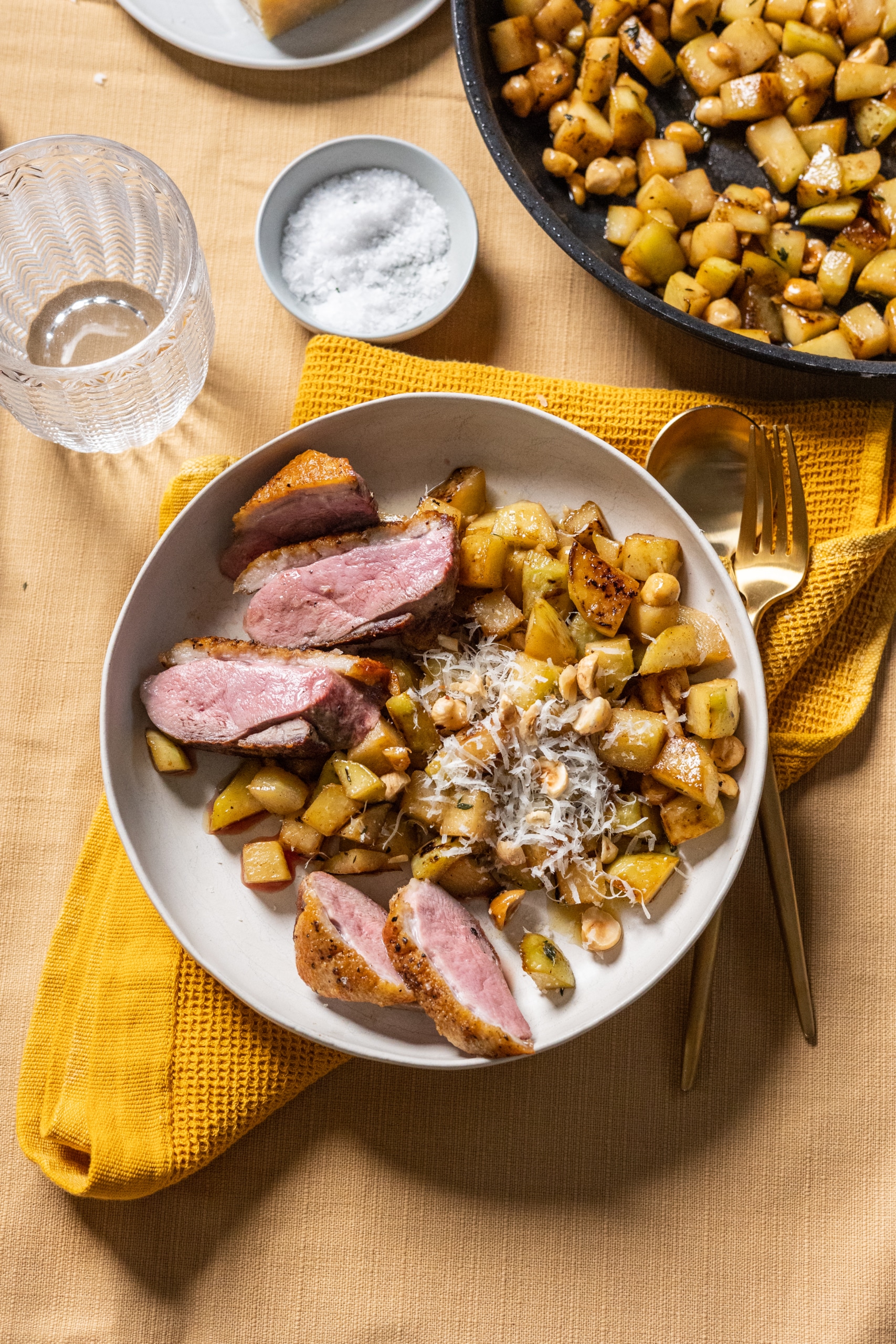 Libamell pirított karalábéval