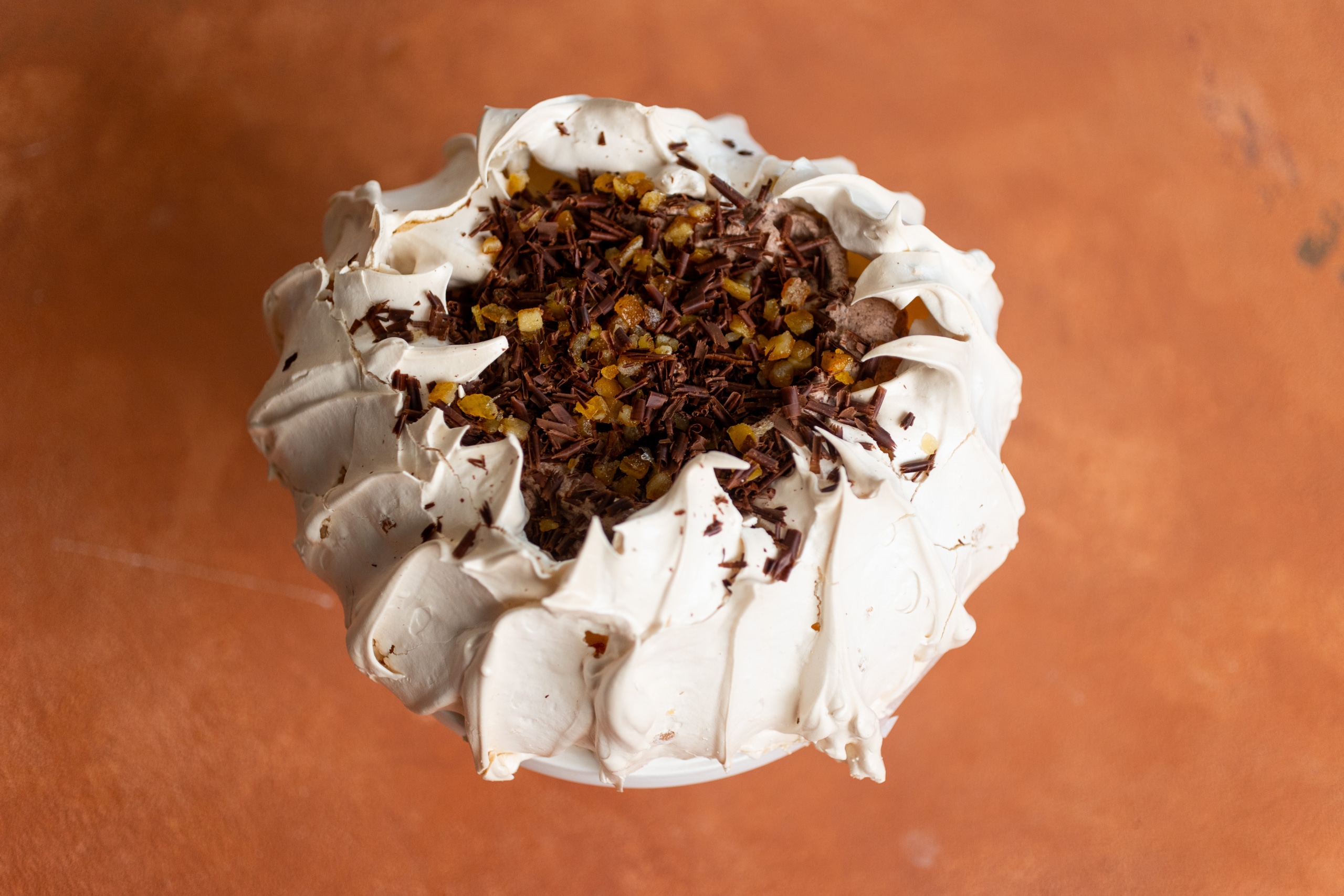 Narancsos-csokis pavlova