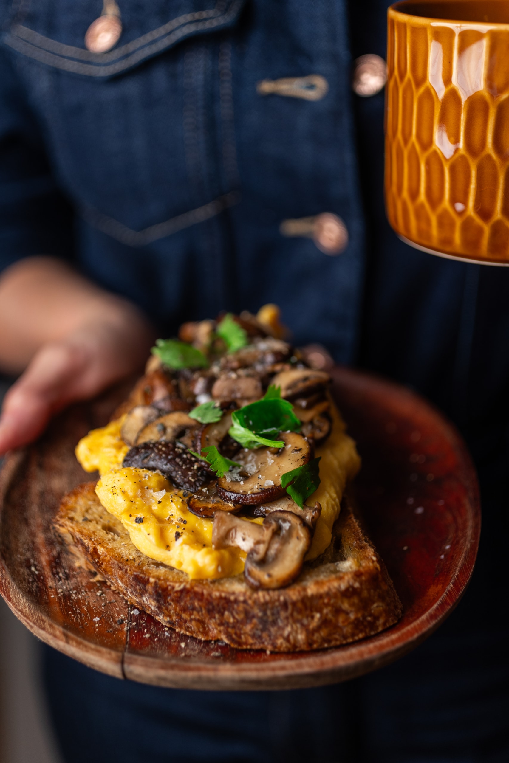 Omlett pirított gombával