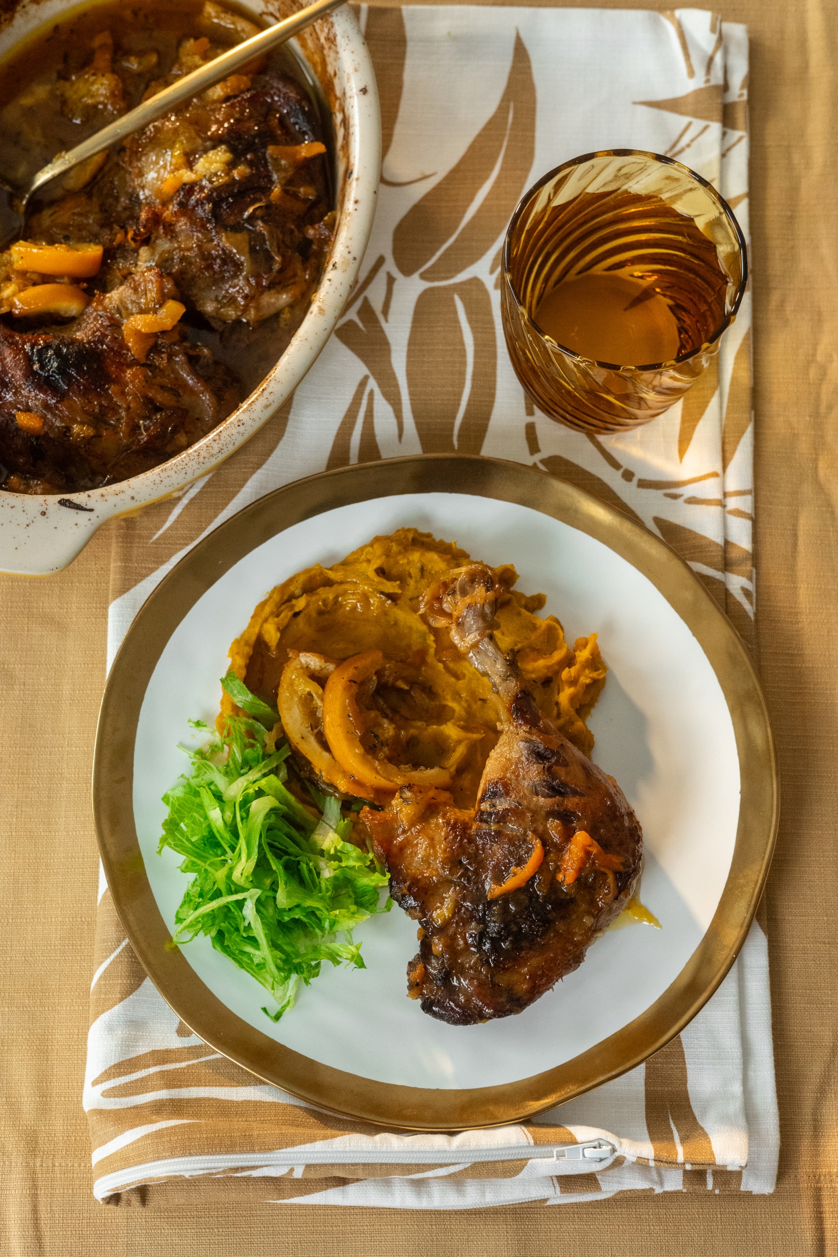 Narancsos sült kacsacomb