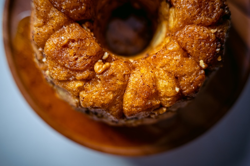 Juharszirupos, diós majomkenyér kuglóf