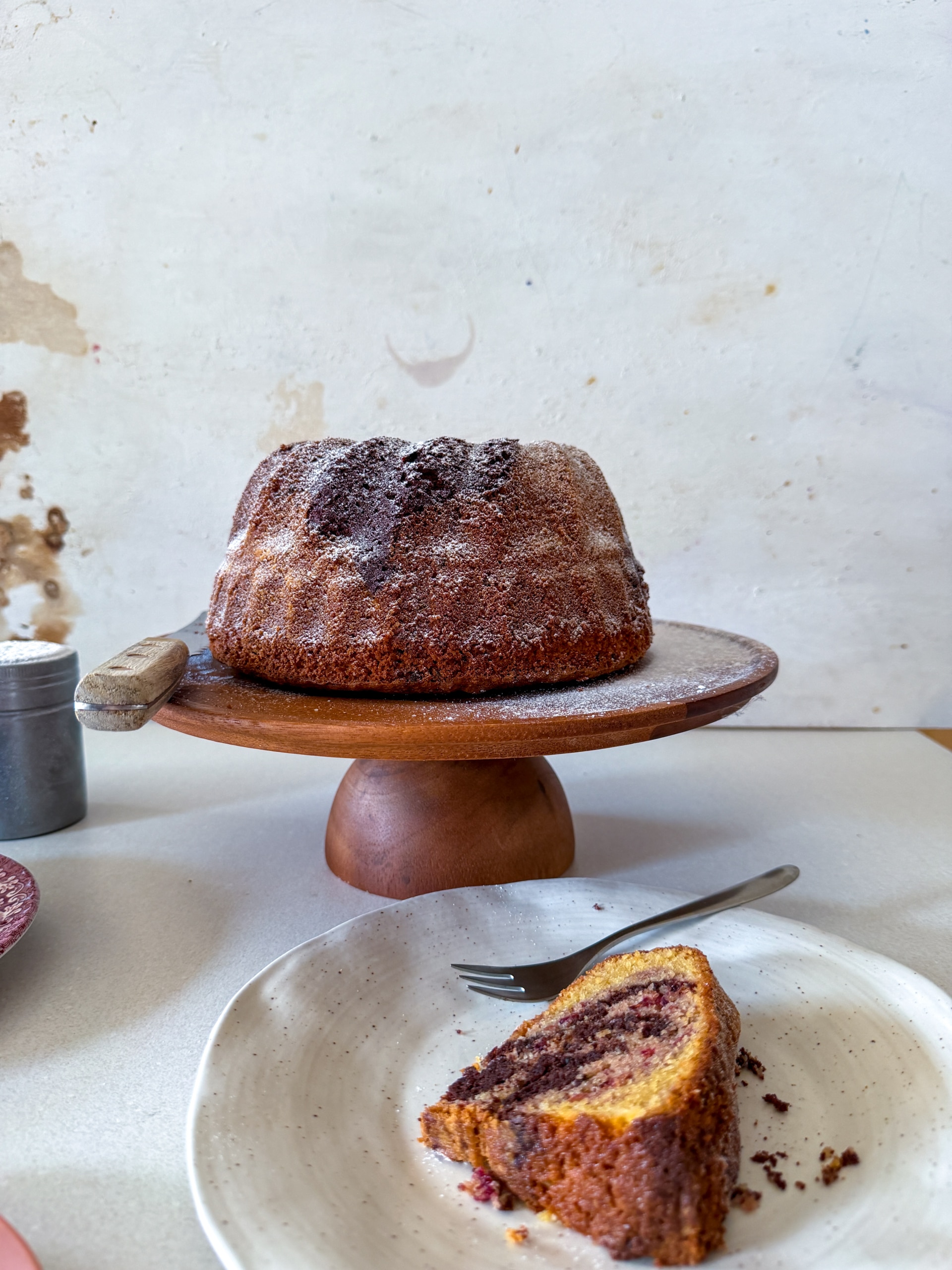 Málnás, csokis, vaníliás márványkuglóf sima és gluténmentes változatban.